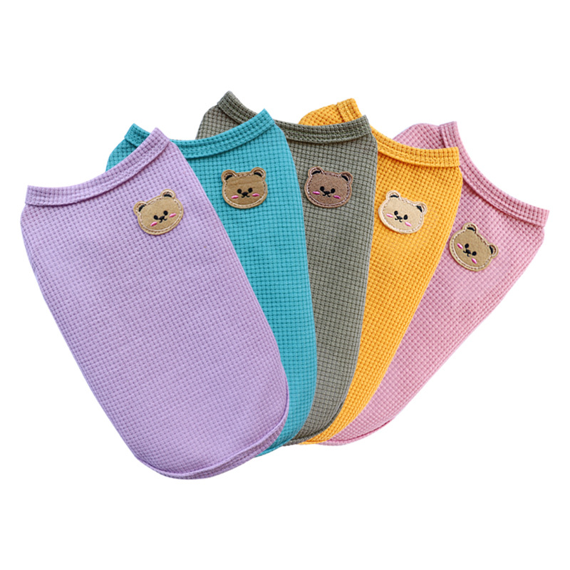 Dog Anxiety Vest - Spring Summer Pet Waffle Vest Teddy