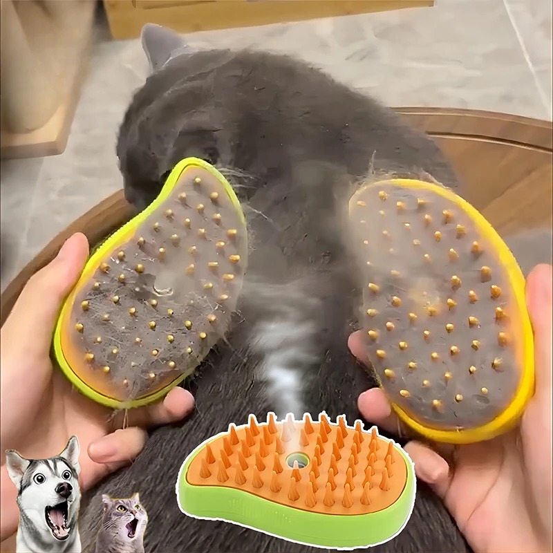 Cat Steam Brush Electric Spray - Pet Supplies Grooming Hours review and price