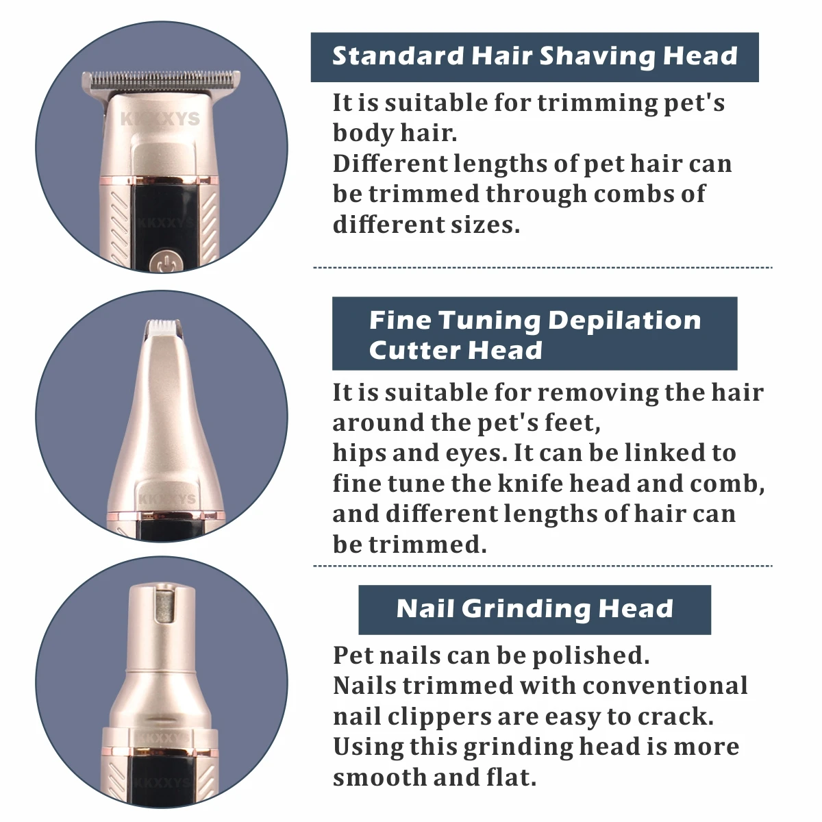 Pet Hair Trimmer 3in1 Professi - Pet Supplies Grooming Hours review and price