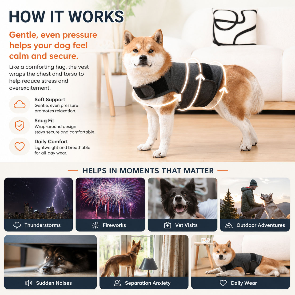 Dog Anxiety Vest Calming Wrap  - Dog Anxiety Vest review and price